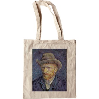 Van Gogh "Self-Portrait with Grey Felt Hat" Tote Bag
