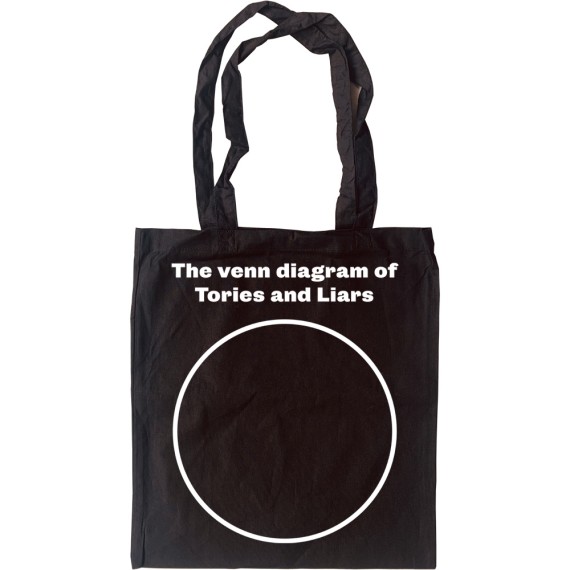 The Venn Diagram Of Tories And Liars Tote Bag