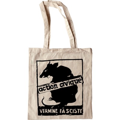 Vermine Fasciste (Large Print) Tote Bag