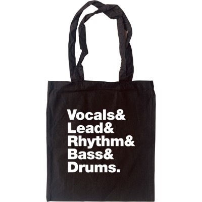 Vocals & Lead & Rhythm & Bass & Drums Line-Up Tote Bag