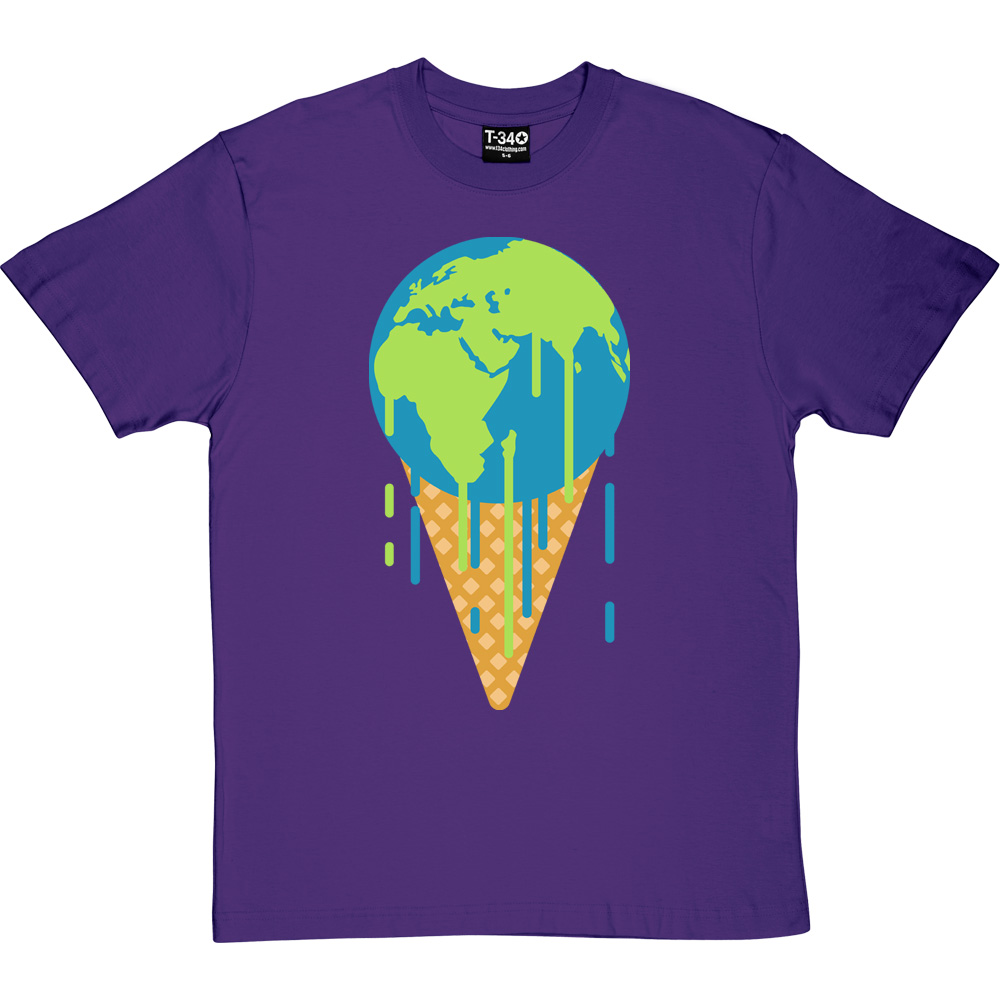 Melting Earth Long Sleeve T-Shirt - Urban Backwoods Premium Cotton Graphic Tee