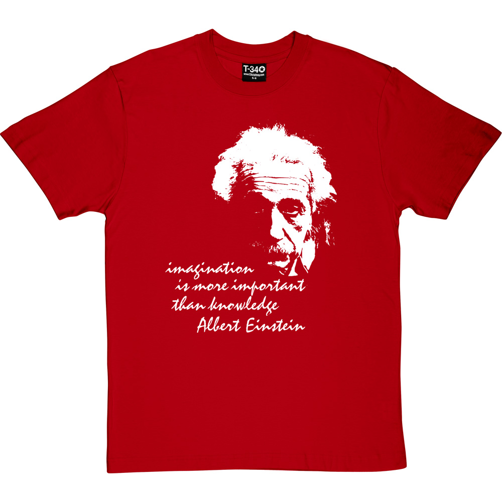 4 EINSTEINS-IMAGINATION..IMPORTANT..KNOWLEDGE--Warhol Art Science T shirt S-3XL 