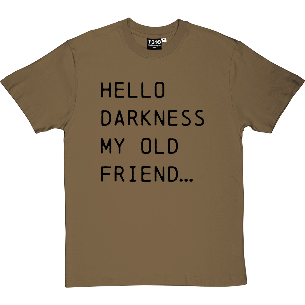 Hello Darkness My Old Friend Guitar T-Shirt - Takemine Gibson Music Fan Tee, Multiple Colors