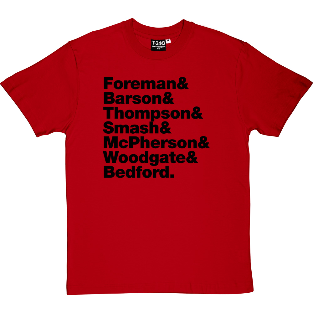 Madness Line Up T Shirt Redmolotov Madness Line Up T Shirt Redmolotov