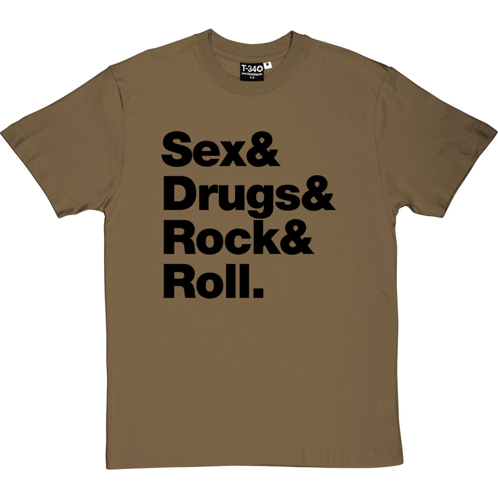 T-Shirt Männer | Fun Shirt Sex Drugs and Rock n Roll | BACKDRA